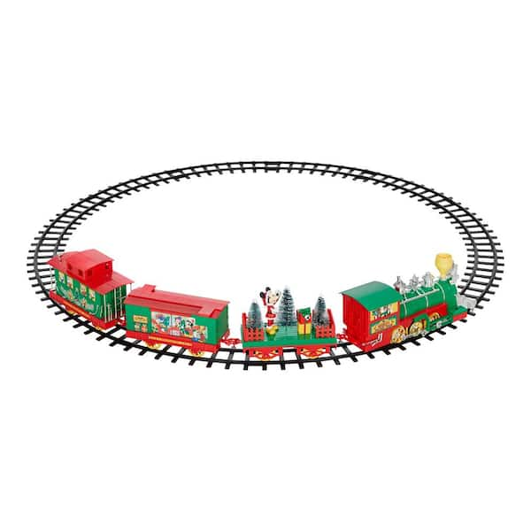 36 Piece Battery Operated Mickey Mouse Holiday Express Train 24RZ27934 The Home Depot