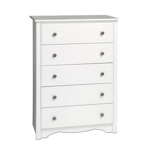 International Concepts Brooklyn 5-Drawer Unfinished Wood Chest BD-8005 -  The Home Depot