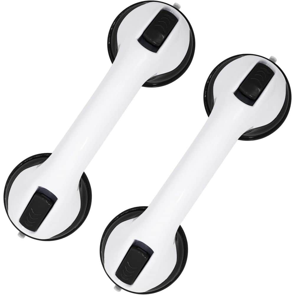 12x 3.5 Exposed Screw Safety Shower Grab Bars for Bathtubs and Showers, Suc