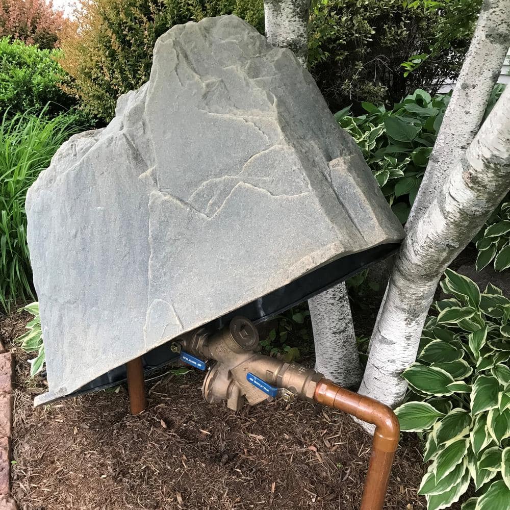 Large Fieldstone Gray Artificial Garden Rock Cover