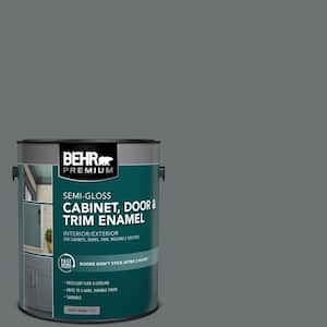 1 gal. #MQ5-28 Dawn Gray Semi-Gloss Enamel Interior/Exterior Cabinet, Door & Trim Paint