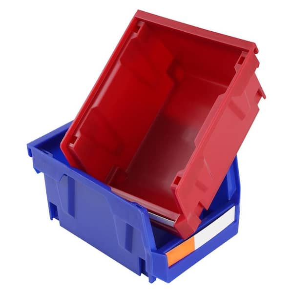 Plastic Storage Bin Hanging Stackable Storage Organizer Bin Heavy Duty Stacking Containers
