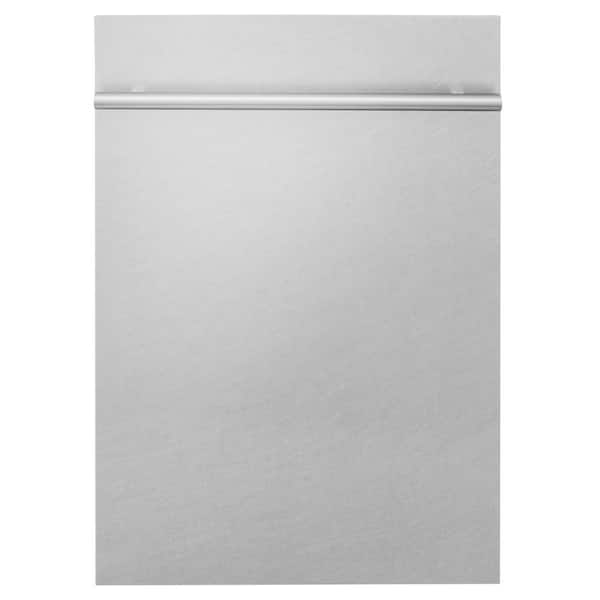 ZLINE Kitchen and Bath 18 in. Top Control 6-Cycle Compact Dishwasher with 2 Racks in Fingerprint Resistant Stainless Steel & Modern Handle