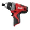 Milwaukee M12 12V Lithium-Ion Cordless 1/4 in. No-Hub Coupling Driver ...