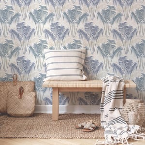 Paume Blue Removable Wallpaper