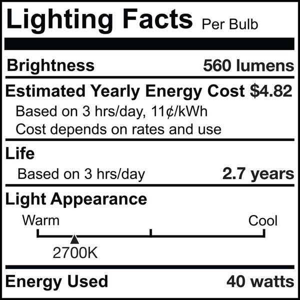 Bulbrite - KX-2000 40-Watt T3 Krypton/Xenon Light Bulb with Double-Contact Bayonet (BA15D) Base, Clear, 2700K (2-Pack)