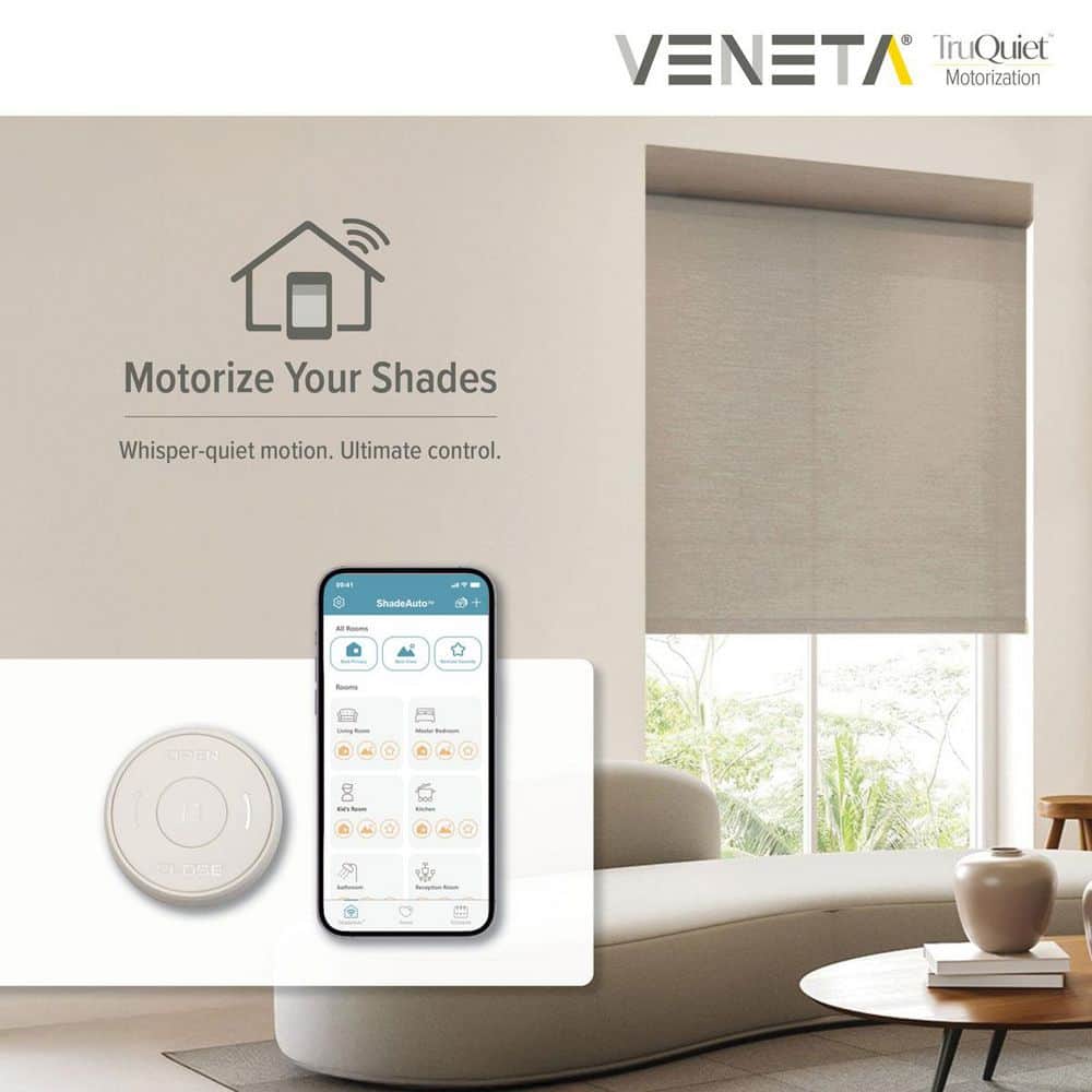 TruQuiet™ Motorized Roller Shades with RevitaEZ™, Custom