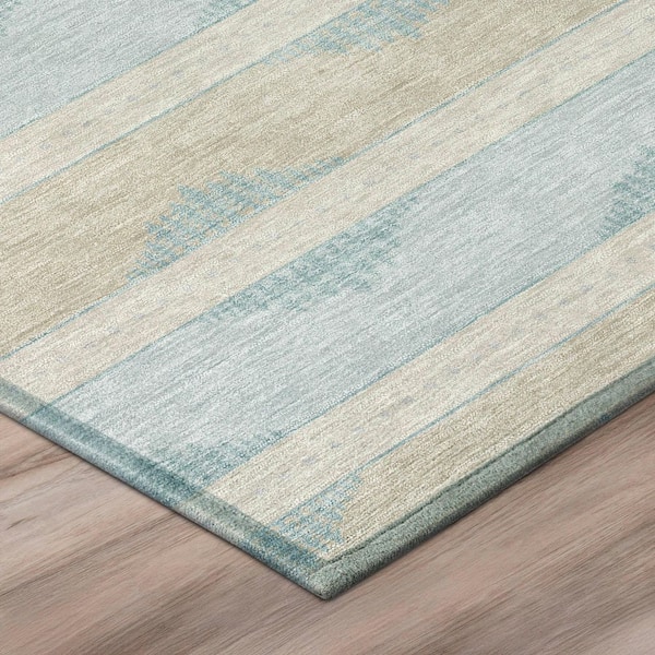 Chantille Machine Washable Indoor/Outdoor Abstract ACN3067 Linen 9 ft. x 12 ft. Area Rug