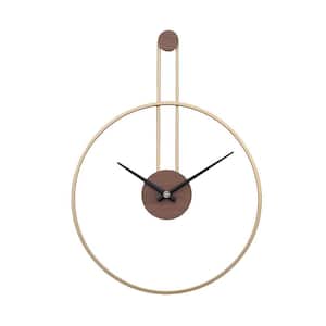 Lake Front Gold Decorative Wall Clock for Living Room