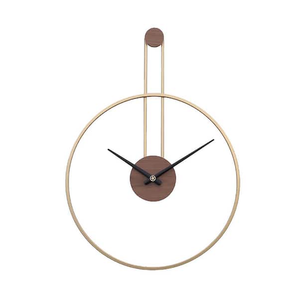 Unbranded Lake Front Gold Decorative Wall Clock for Living Room