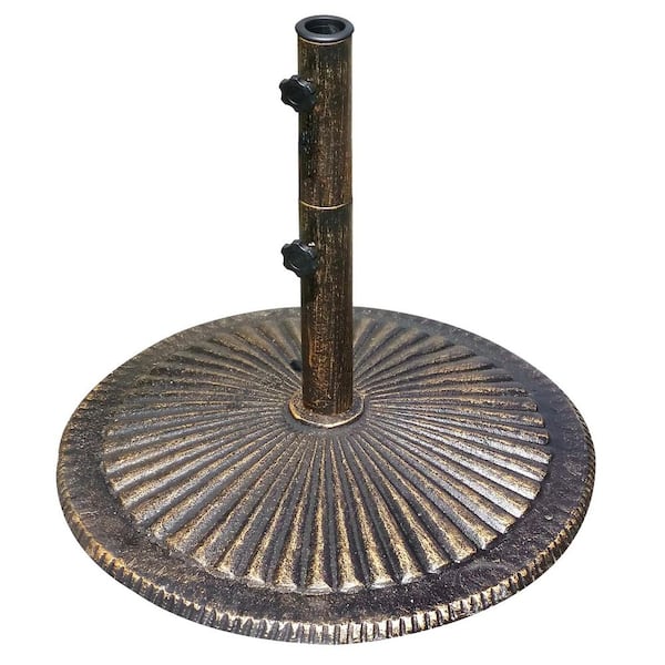 Island Umbrella 80 lb. Classic Cast Iron Patio Umbrella Base in Bronze