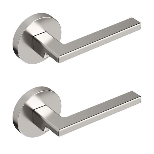 Okun Dune Metal Brushed Nickel Dummy Door Handle with Round