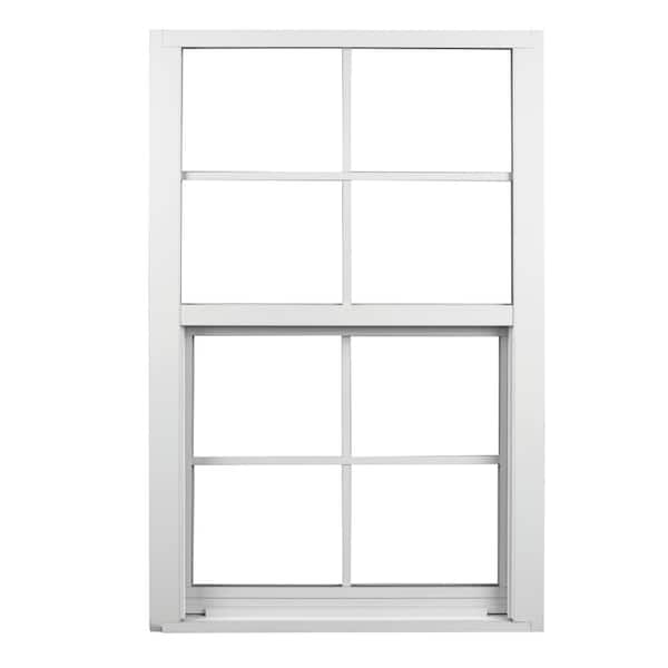 Ply Gem 23.25 in. x 35.25 in. Aluminum Series White Aluminum Single ...