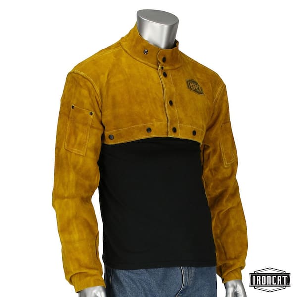 Large Flame Resistant Leather Welding Cape Sleeve