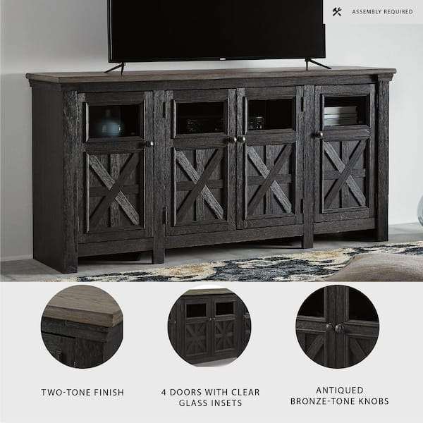 Signature DESIGN BY ASHLEY Tyler Creek Black/Gray TV Stand