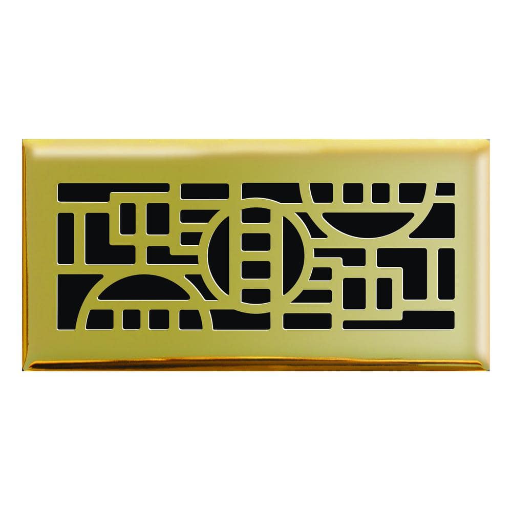 4 in. x 10 in. Cosmopolitan Floor Register in Polished Brass price history on PriceWatchPro