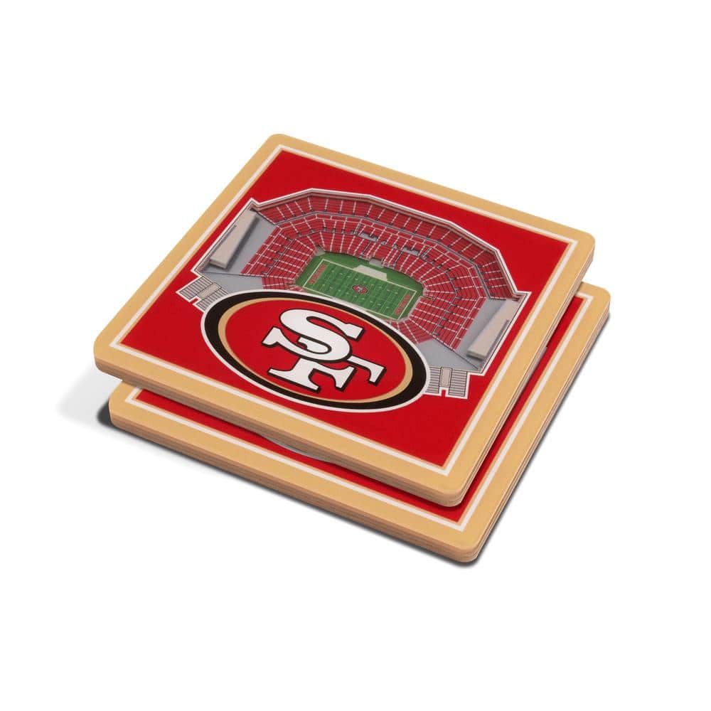 YouTheFan NFL San Francisco 49ers 3D StadiumViews Coasters 5021343