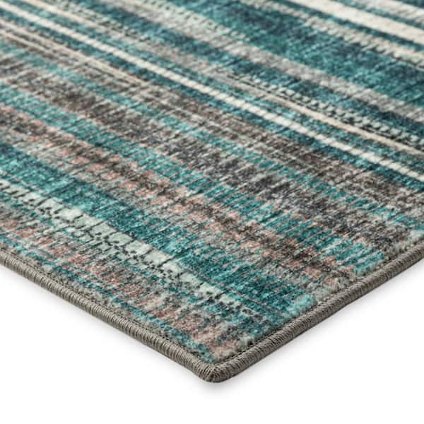 8 X 10 Blue Ombre Runner Rug