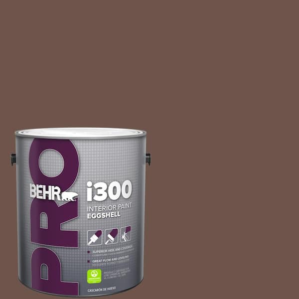 1 gal. #N130-7 Double Fudge Eggshell Interior Paint