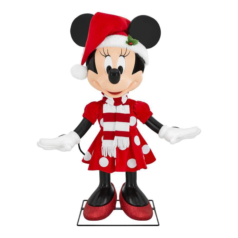 Disney 4 ft. Animated Holiday Minnie Mouse A6 25SV25201 - The Home