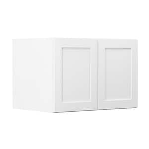 Denver White Painted Shaker Stock Ready To Assemble Wall Kitchen Cabinet (36 in. x 24 in. x 24 in.)