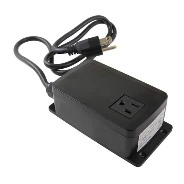 Trimscape Single Outlet Sink Garbage Disposal Air Activated Power Module in Black