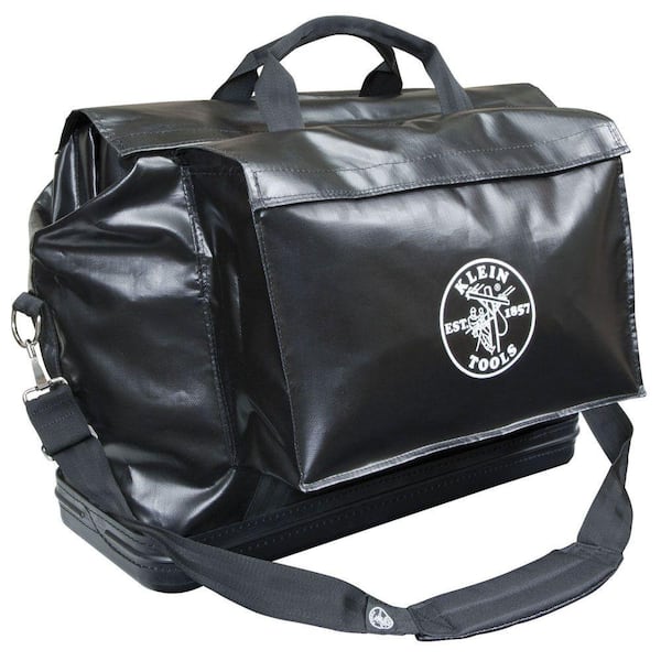 Klein Tools Tool Bag, Vinyl Equipment Bag, Black, Large