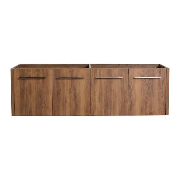 60 in. Bath Vanity Cabinet without Top in Brown Ebony Unassembled
