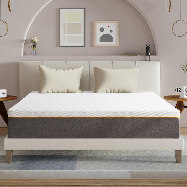 Twolike 8 in. Full Memory Gel Foam Mattress Medium Pressure Relief for a Good Night's Sleep Outdoor RV Portable Boxed