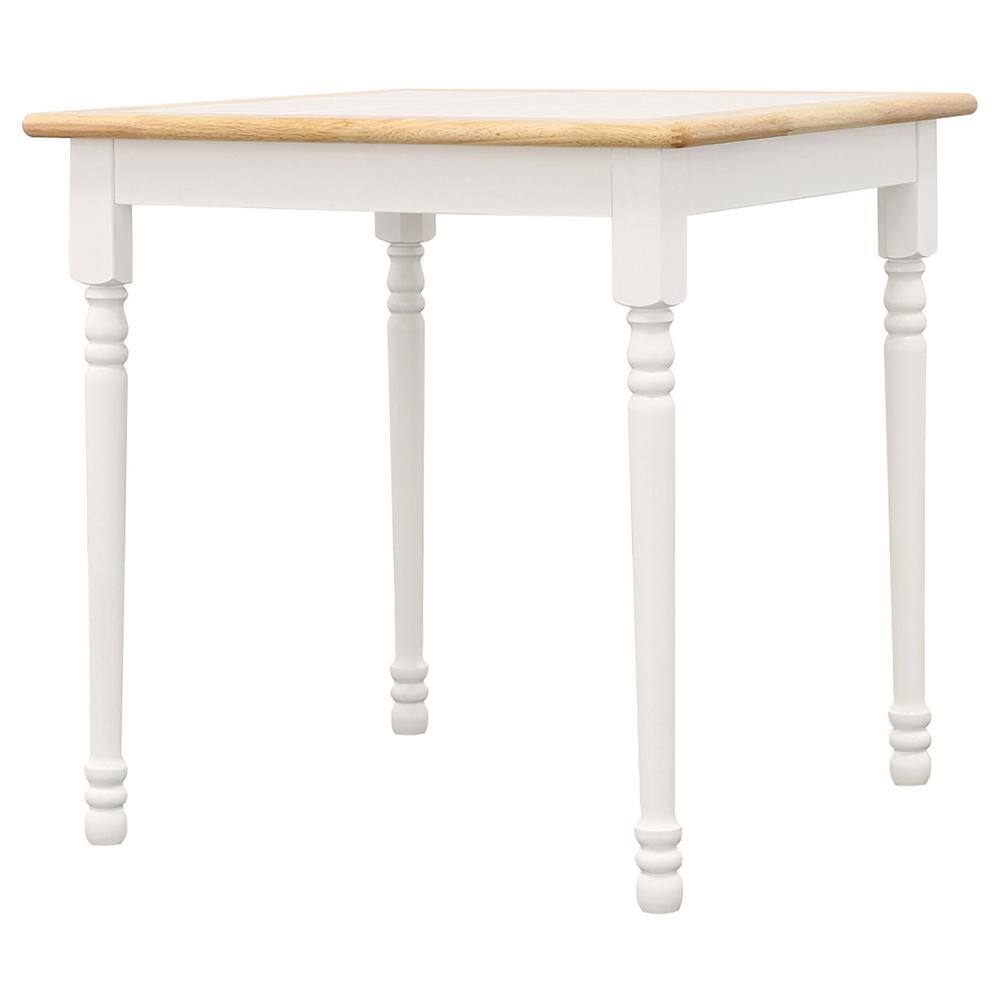 Carlene 29'' Natural Brown and White Tile-Top Dining Table