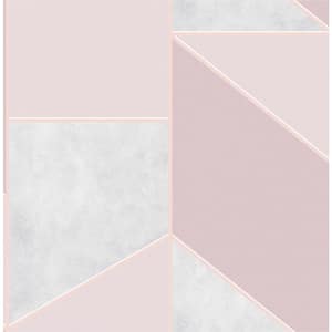 Colour Block Geo Pink Wallpaper