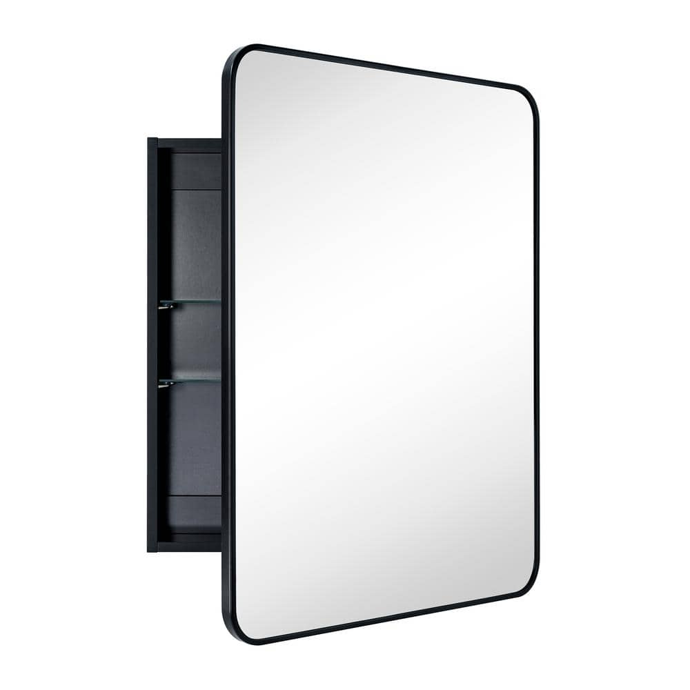 GRACTO Garnes 24 in. W x 30 in. H Rectangular Recessed or Surface Mount ...