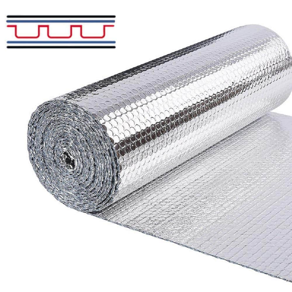 Pro Space 16 in. x 10 ft. Radiant Barrier Bubble Aluminum Foil ...