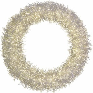 36 in. Pre-Lit Artificial Christmas Wreath with Special Lighting Effects