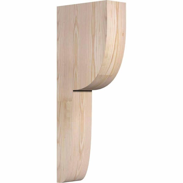 Ekena Millwork 4 in. x 10 in. x 26 in. Douglas Fir Carmel Smooth Corbel