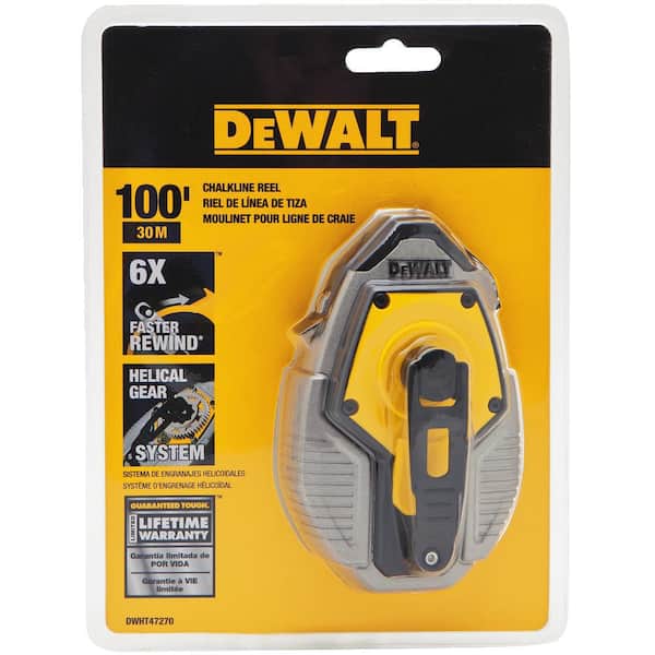 DeWALT® DWHT47098 Replacement Chalk Line, 100 ft L Chalk, For Use With Chalk  Reel, White