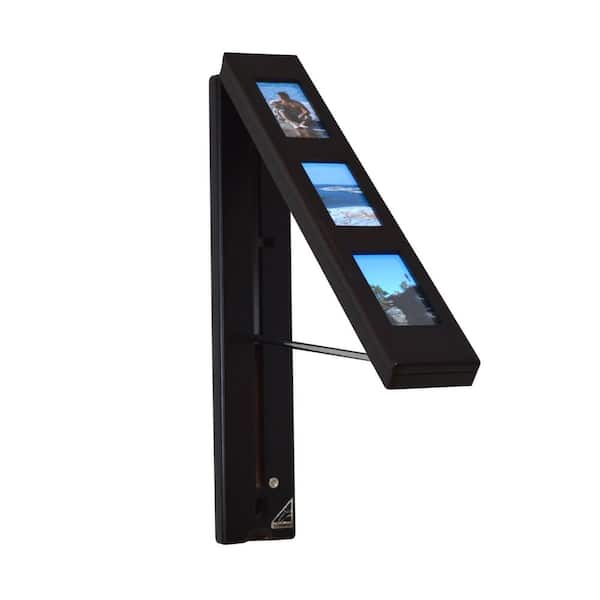 InstaHANGER Picture Perfect Wood Wall Mounted Clothes Storage System Espresso with 12 in. Hanging Rod