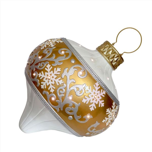 28.75 in. Prelit LED Resin Christmas Ornament Statue