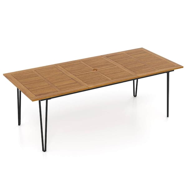 Patio Festival Rectangle Metal Outdoor Dining Table PF18248