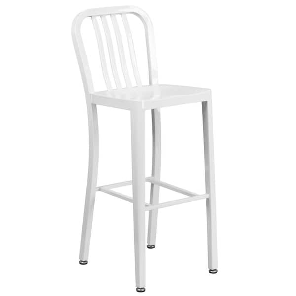 Flash Furniture 30.25 in. White Bar Stool
