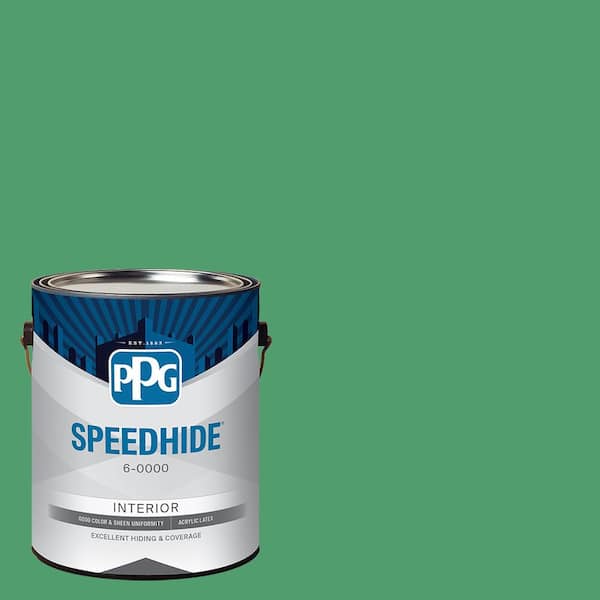 SPEEDHIDE 1 gal. PPG1226-6 Basil Pesto Satin Interior Paint