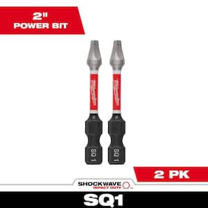 ビークワ2 Milwaukee SHOCKWAVE Impact Duty 2 in. Square #2 Alloy Steel Screw