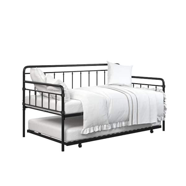 DHP Windsor Black Metal Twin Daybed/Trundle