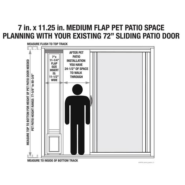 Ideal Pet 7 In X 11 25 Medium White And Dog Patio Door Insert For 77 6 To 80 4 Tall Aluminum Sliding Glass 80patmw The Home Depot - Home Depot Cost To Install Sliding Patio Door Ideal Pet 7 In X 11 25 Medium White And Dog Patio Door Insert For 77 6 To 80 4 Tall Aluminum Sliding Glass 80patmw The Home Depot - Home Depot Cost To Install Sliding Patio Door