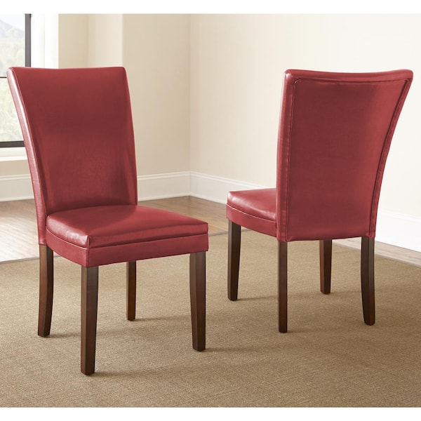 Steve Silver Company Hartford Red Parsons Chair (Set of 2)