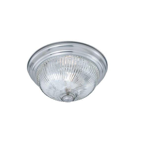 Thomas Lighting 2-Light Brushed Nickel Ceiling Flush Mount