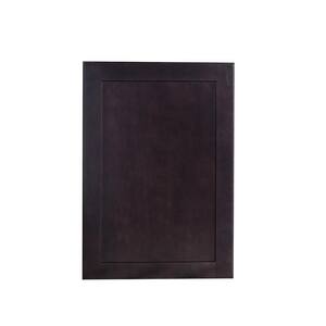 Bremen Cabinetry Bremen Ready to Assemble 18x30x12 in. Shaker Wall Cabinet with 1-Door and 2 Adjustable Shelves in Espresso