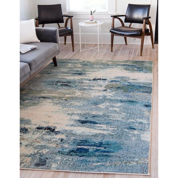 Chromatic Avalon Light Blue 10' 6 x 16' 5 Area Rug