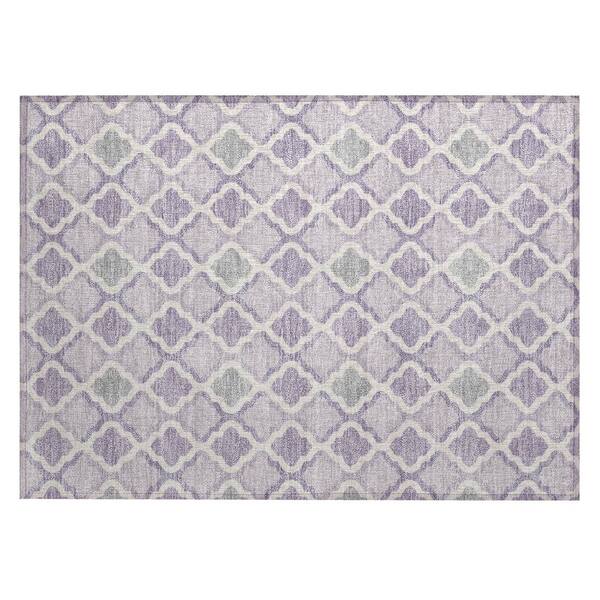 Chantille Machine Washable Indoor/Outdoor Abstract ACN3138 Lavender 2 ft. x 3 ft. Accent Rug