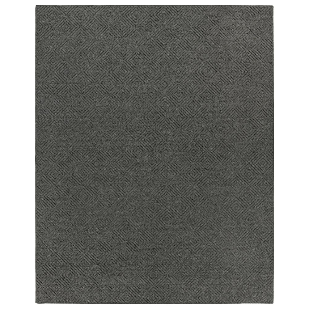 Brentwood Jasmine 9 ft. x 12 ft. Cinder Gray Geometric Area Rug price history on PriceWatchPro